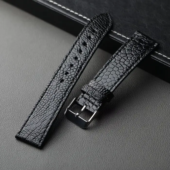 Bracelet en cuir pied d'autruche Raystray unique pour homme et femme occasions spéciales robuste et élégant