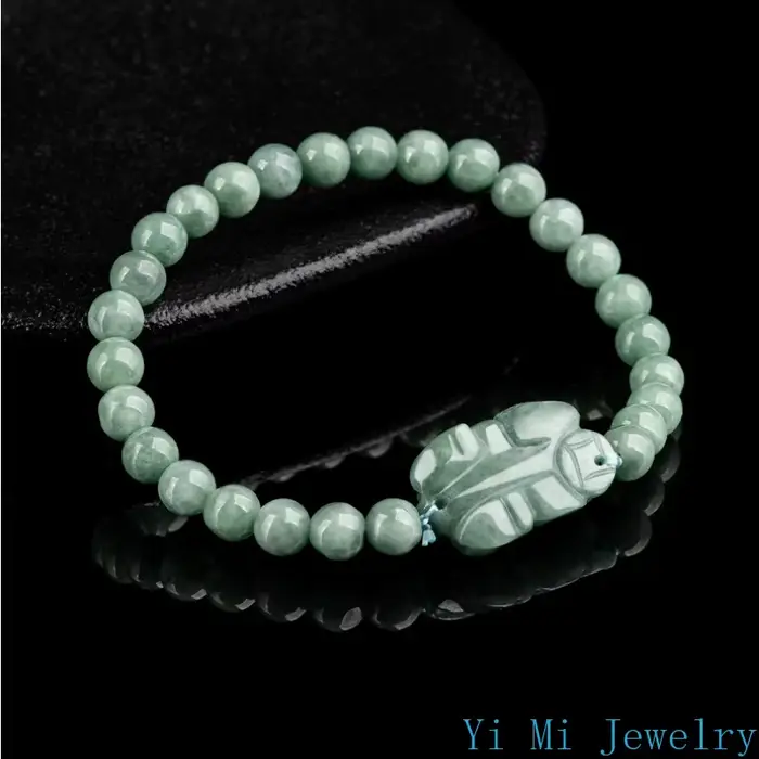 Bracelet en jade birman naturel vert chinois style ethnique pour femmes occasions spéciales traditionnel porte-bonheur