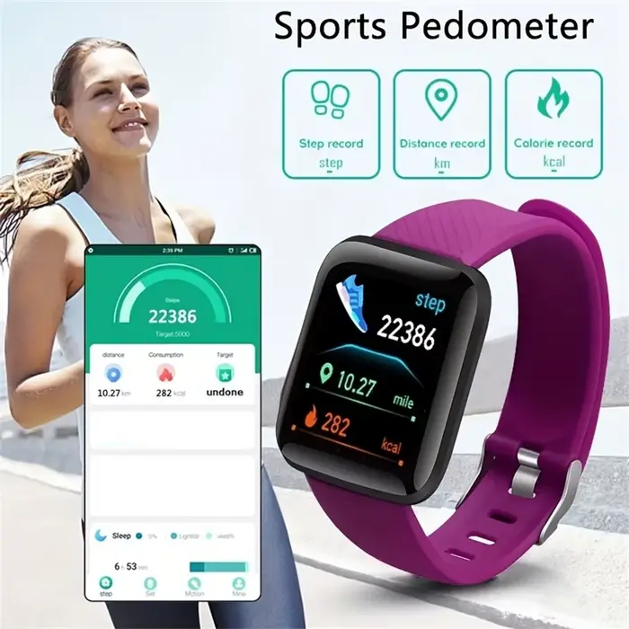 Montre intelligente de sport pour hommes et femmes