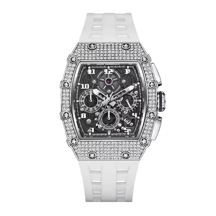 Montre pour homme Mark Fairwhale 5069, marque haut de gamme, mouvement à quartz, boîtier en acier in