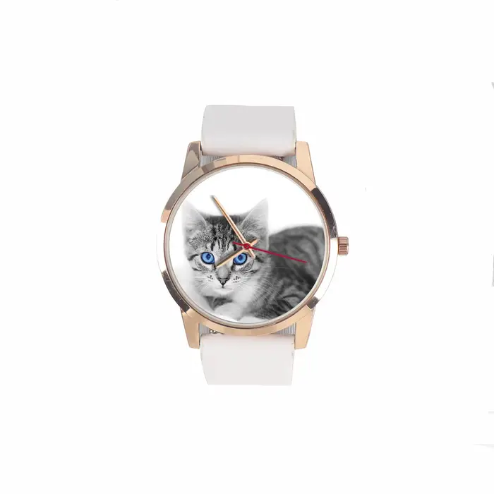 Montre-bracelet à quartz avec logo de la famille pour femme