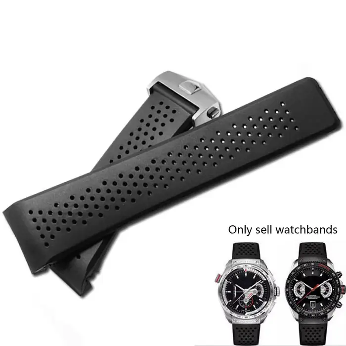 Bracelet de montre en silicone souple pour homme