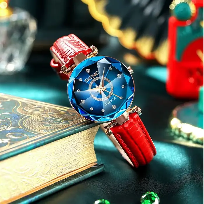 SENO Ocean Star femmes montre en cristal 2025 Top marque de luxe en or Rose
