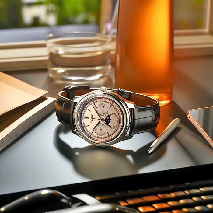 Montre pour homme, montre à quartz rétro personnalisée