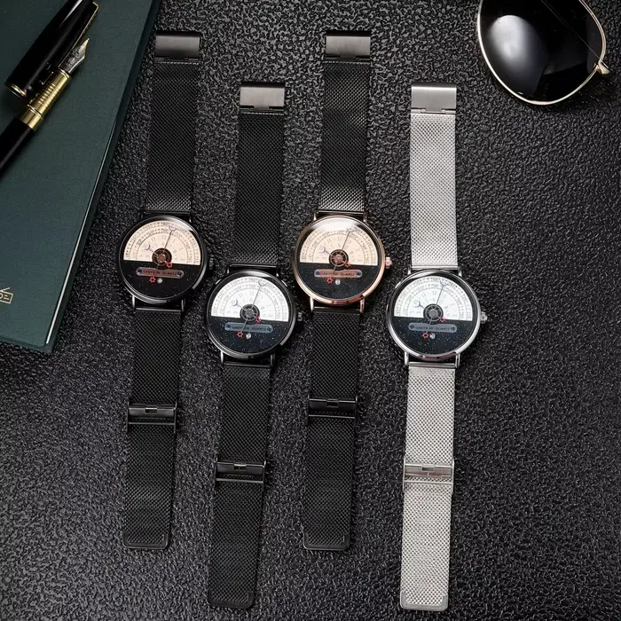 Hommes ciel étoilé créativité calendrier montres montre de Sport décontractée