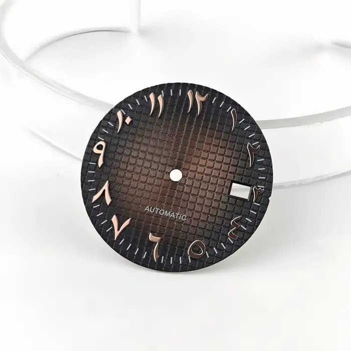 Cadran marqueur arabe gaufré pour montres Seiko AP Royal Oak NH35 avec boîtier en acier inoxydable pour homme et femme différentes occasions