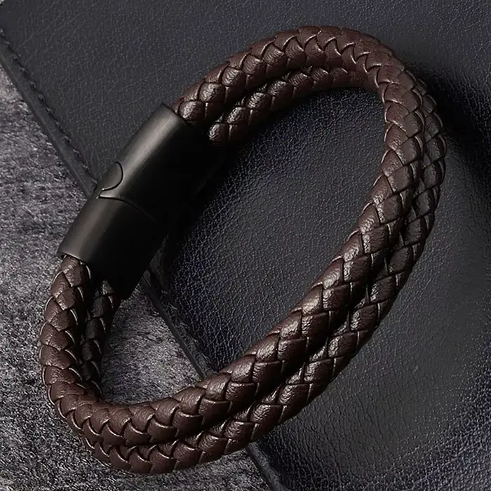 Bracelets en acier inoxydable pour hommes, bijoux, ULtressée, chimleather