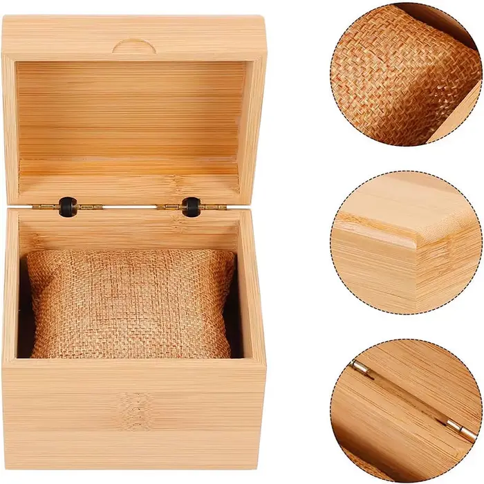 Boîte à montre en bois simple pour homme et femme