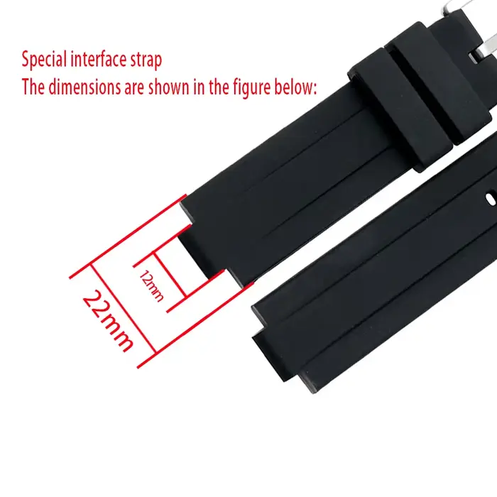 Bracelet de montre en silicone pour Tudor PELAGOS