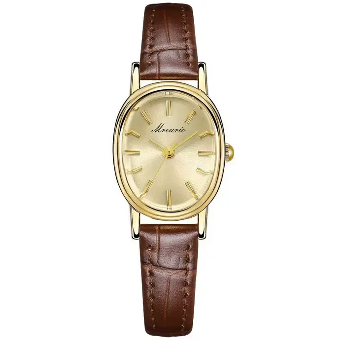 Montre de luxe à quartz avec cadran œuf de pigeon