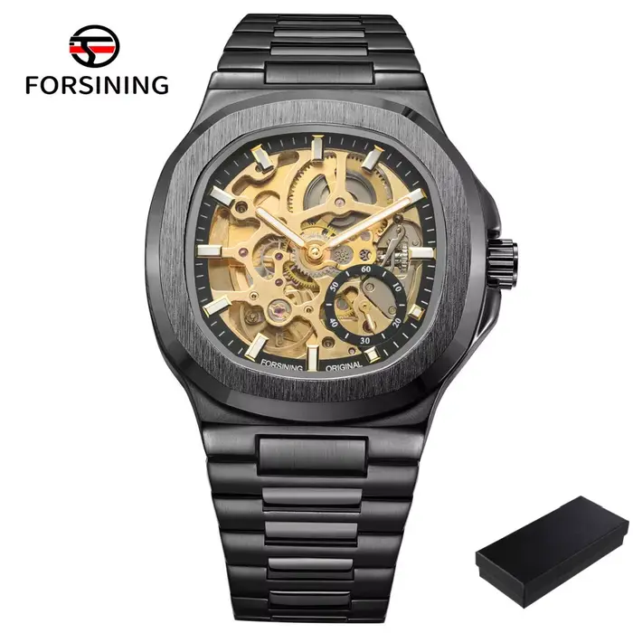 Nouvelle montre automatique en argent pour hommes avec cadran en diamant 3D Tourbillon irrégulier co