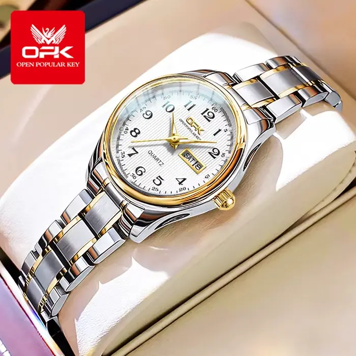 OPK 8110 dames montre classique Simple marque montre à Quartz bracelet en acier inoxydable montre po