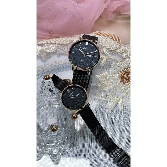 Montre de couple pour la Saint-Valentin pour hommes et femmes