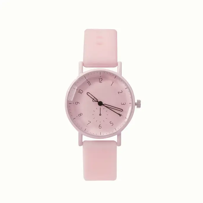 Montre Rose Numérique en Silicone Femme Élégante pour Occasions Spéciales Minimaliste Chic Sportive