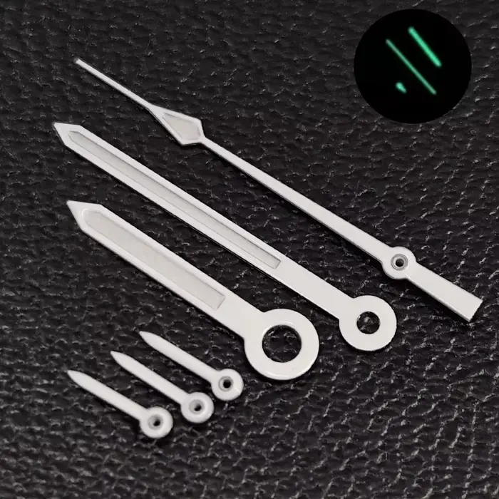 Aiguilles vertes et lumineuses compatibles avec mouvement à quartz VK63 VK63A pour montres homme et femme occassions spéciales