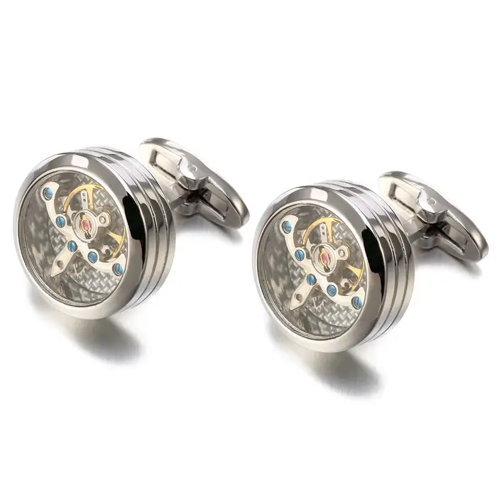 Lèvent de manchette Tourbillon pour hommes, montre mécanique Lesilice, équipement Steampunk, bijoux
