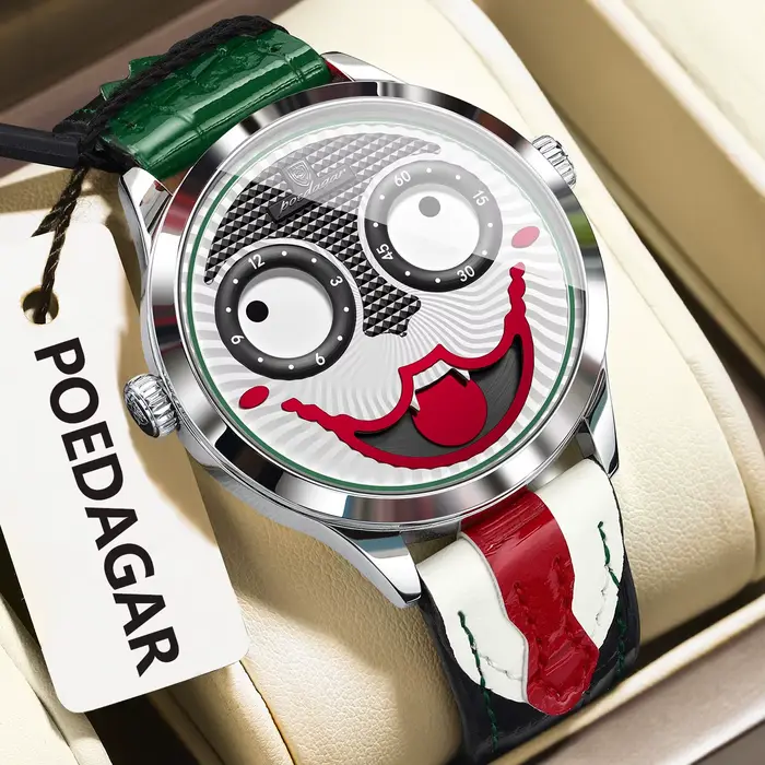 POEDAGAR Top montre originale pour homme de luxe de haute qualité étanche homme montre-bracelet Quar