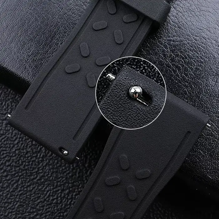 Bracelet de montre en caoutchouc naturel souple et étanche