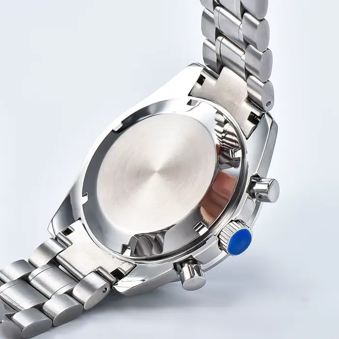 Montre Quartz Multifonction Boitier Acier Inoxydable Cadran Panda Occasions Speciales Hommes