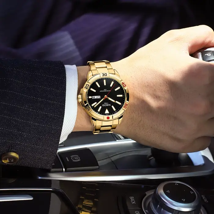 NIBOSI – montre à Quartz analogique pour hommes