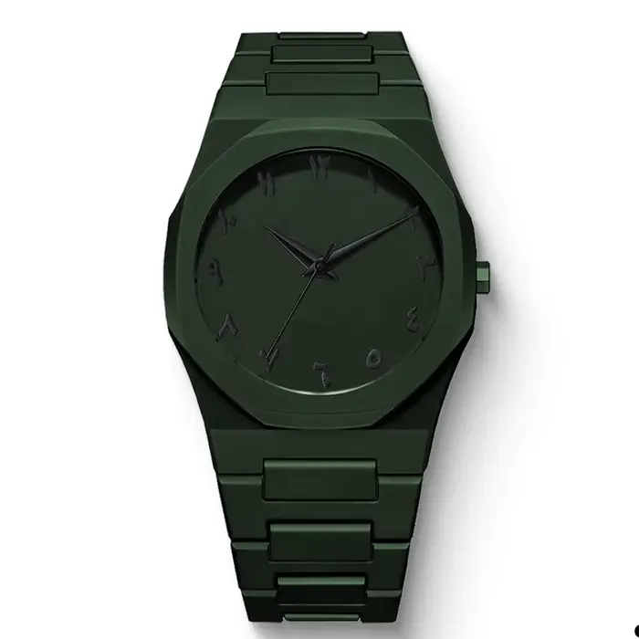 Nouvelle montre pour hommes à la mode Simple noir mâle montres à Quartz arabe numérique décontracté goutte