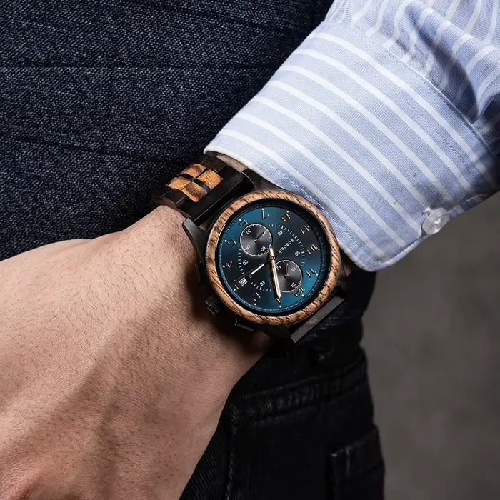 BOBO BIRD-Montre en bois pour homme