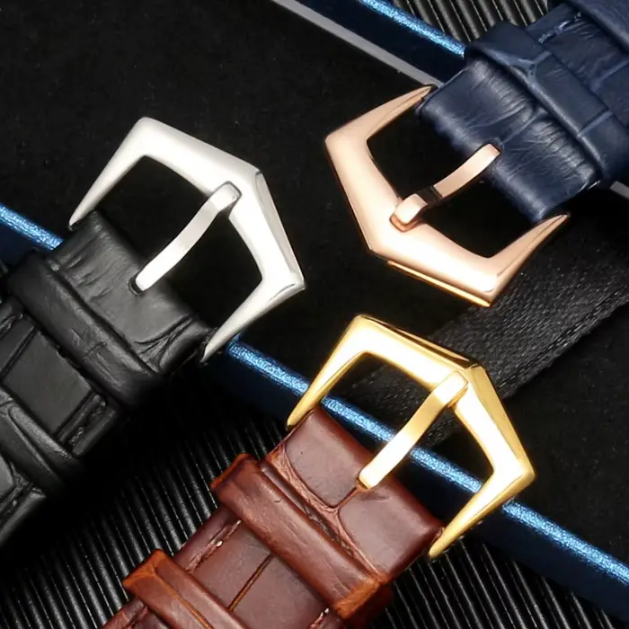 Bracelet de montre en cuir véritable 25-13mm
