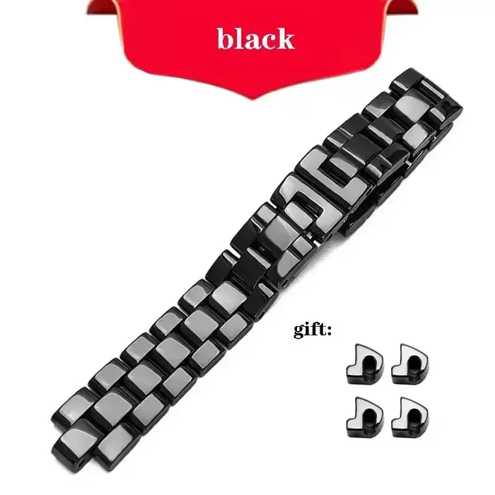 Bracelet de montre en céramique de qualité supérieure pour hommes et femmes, bracelet J12, bracelet