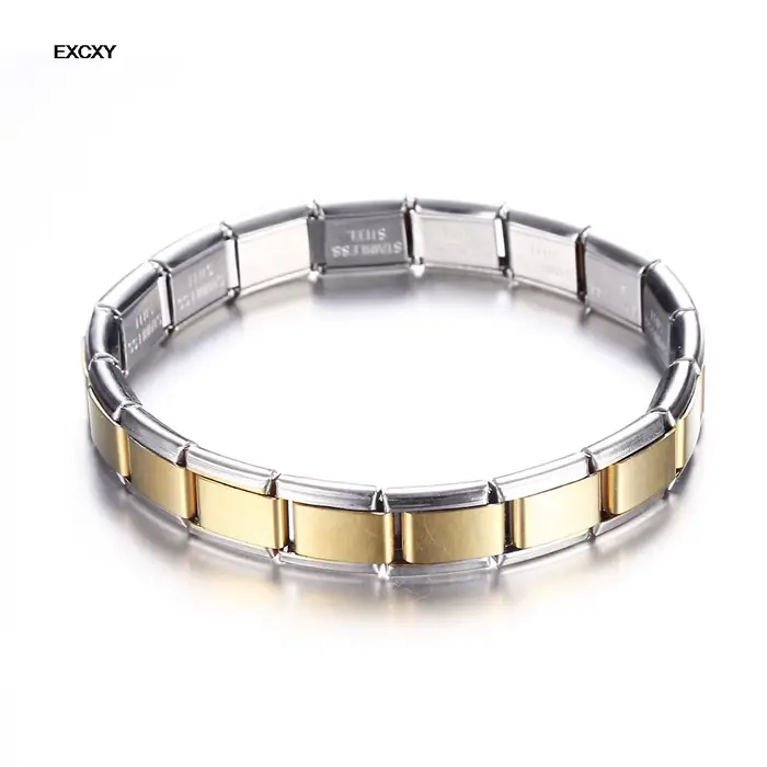 Bracelets en acier inoxydable de 9 mm de large