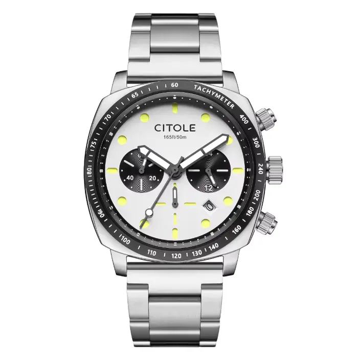 Montre chronographe CITOLE originale TMI VD53B avec verre saphir