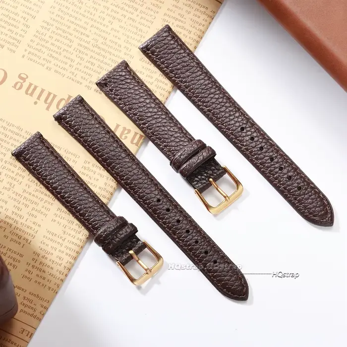 Bracelet de montre en cuir PU pour femmes, 12mm à 22mm, boucle argent ou or, bracelet de remplacement universel pour montres traditionnelles