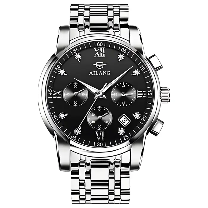 Black Friday vente chaude remise joli chronographe Couple montres AILANG correspondant ensemble étan