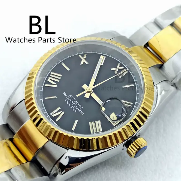 Montre Lunette Cannelée pour Homme