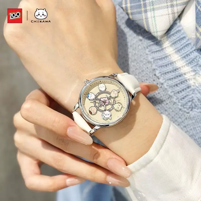 Montre à quartz lumineuse pour étudiante