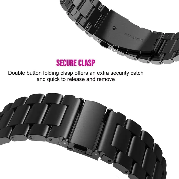 Bracelet de montre en acier inoxydable pour Samsung Galaxy Watch 4/5/6 20mm 22mm élégant et pratique pour homme et femme différentes occasions