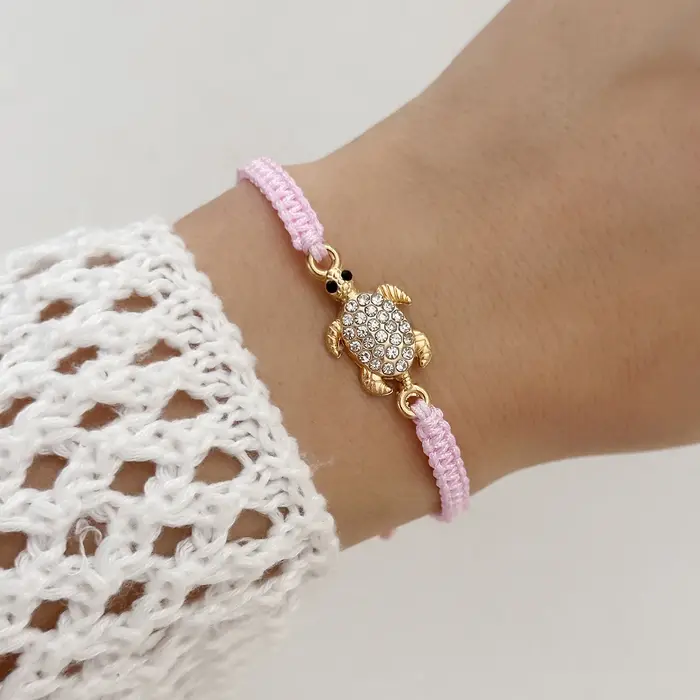 Bracelet Tortue Femme Styliste Élégant Avec Breloque Occasions Spéciales Chic Décontracté
