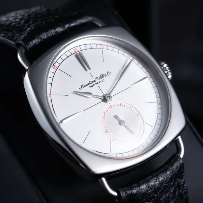 Montre mécanique homme mouette St1701 36mm automatique acier inoxydable bracelet cuir étanche 10bars occassions spéciales