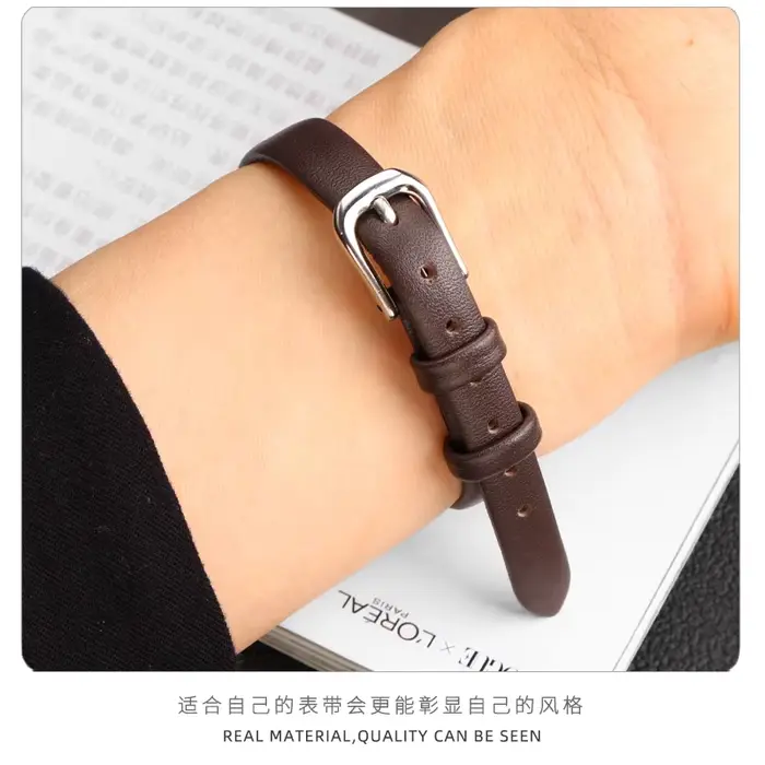 Bracelet de montre en cuir 9mm