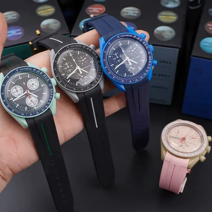 Bracelet de montre pour Omega X Swatch Joint MoonSwatch Speedmaster extrémité incurvée