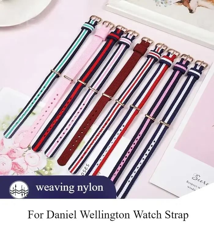 Montre carrée en nylon souple pour Daniel DickSmall