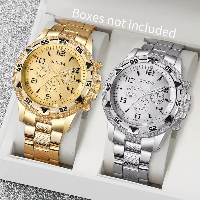 Montre d'affaires pour hommes : verre clair bleu
