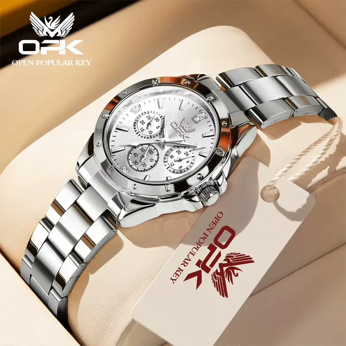 OPK 6001 montres pour femmes solide en acier inoxydable élégant cadran rose marque de luxe dames mon