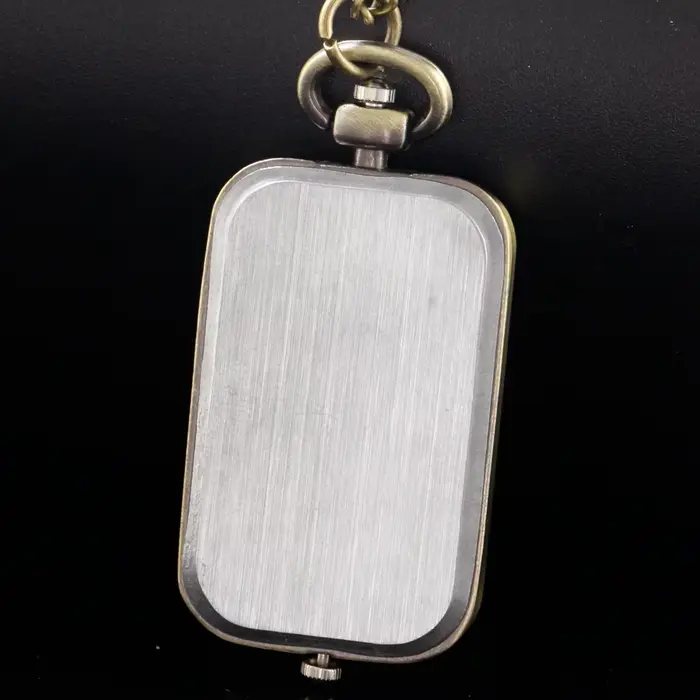 Montres de poche rectangulaires au Design bilingue
