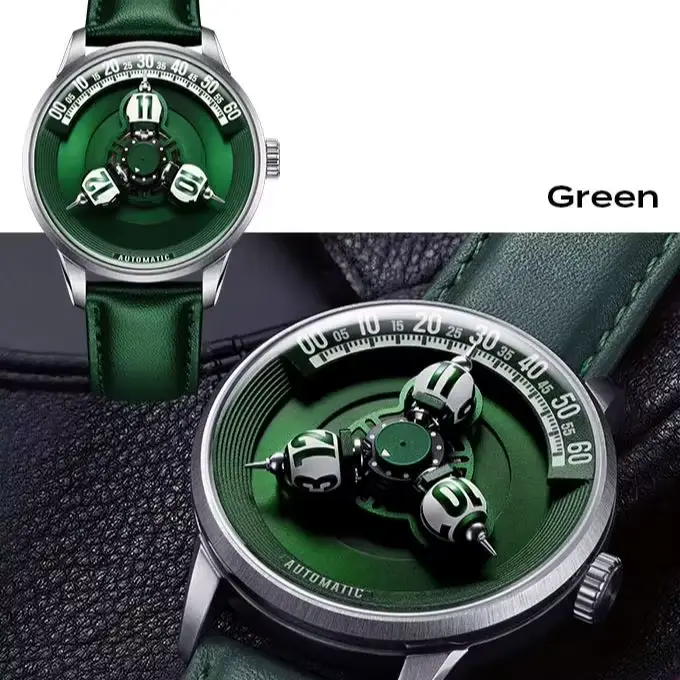 Montre mécanique de luxe pour homme Vortichron 41 mm