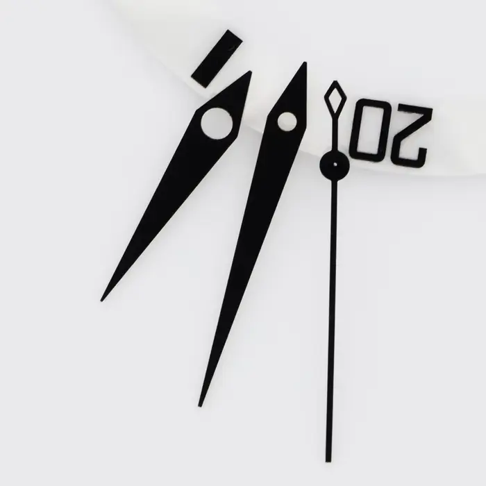 10*14*15mm noir Dauphine Aiguille présage Cocktail Style montre mains polies
