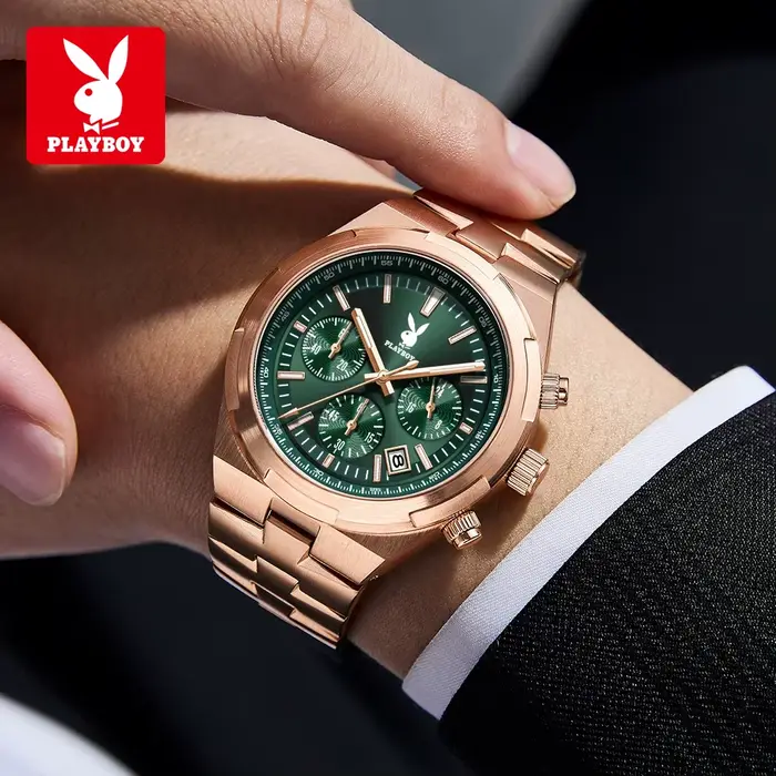 PLAYBOY 3111 – montres mécaniques multifonctions pour hommes