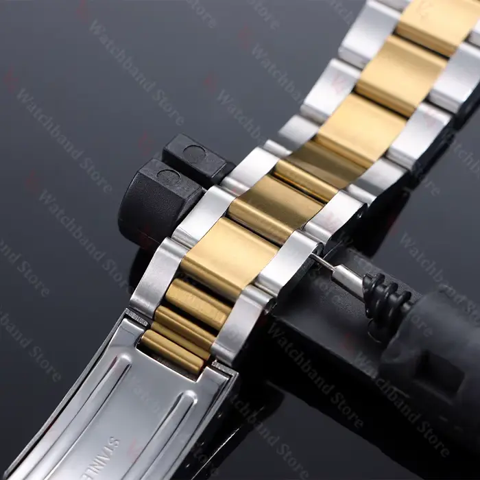 Bracelet de montre à extrémité incurvée de luxe