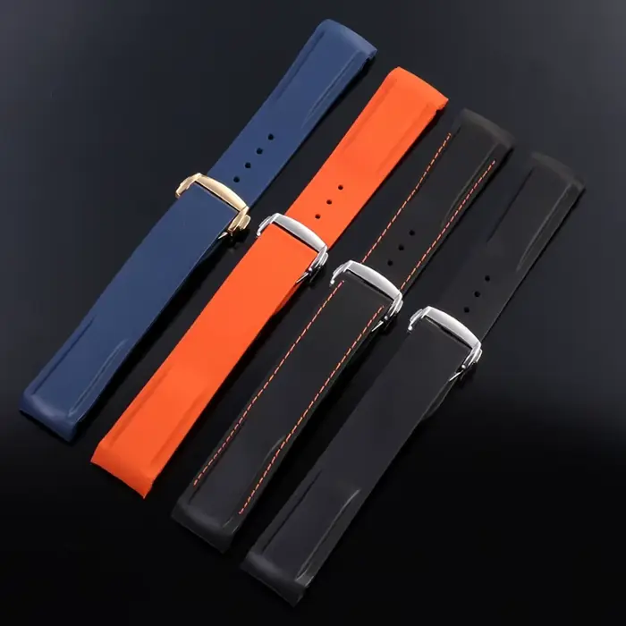 Bracelet de montre en caoutchouc et Silicone