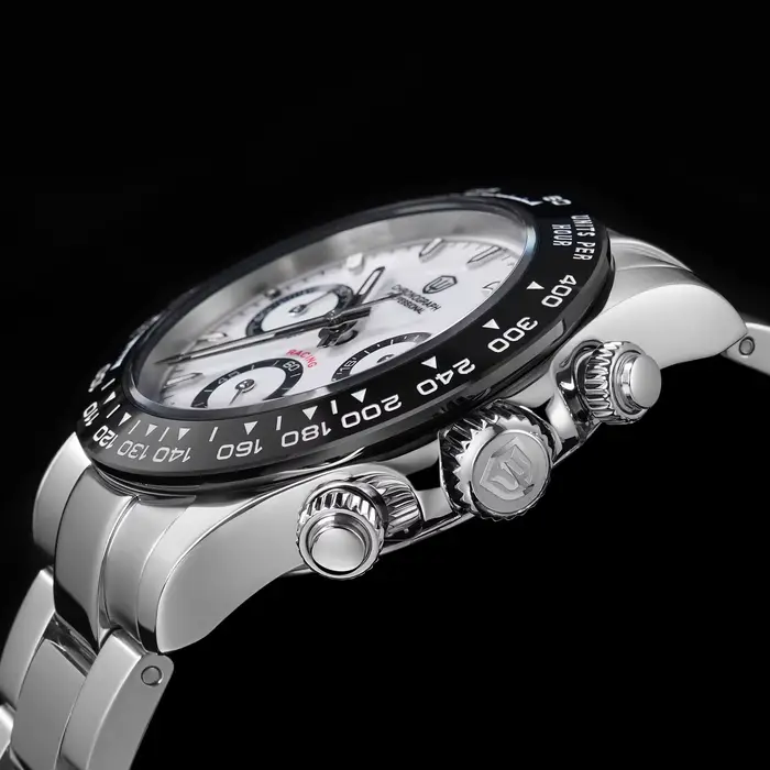 Montre chronographe à quartz Watchdives Wd16500 V2 VK63 avec lunette en acier saphir