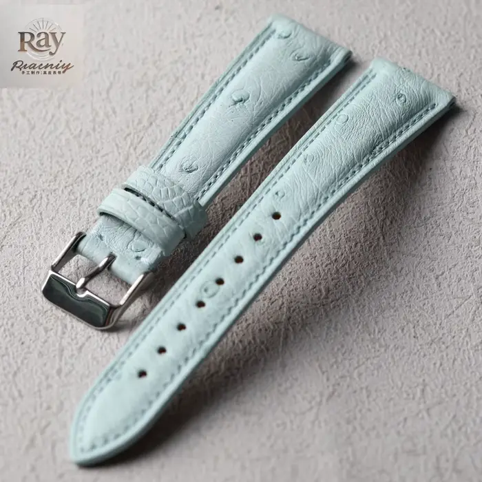 Bracelet en cuir d'autruche sud-africain fait à la main